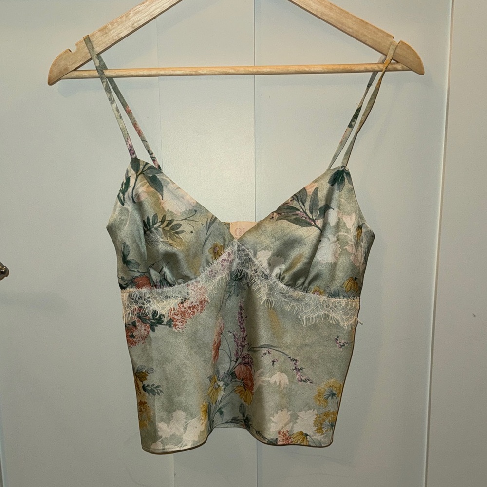 Good Luck Gem Multicolor Floral Cami